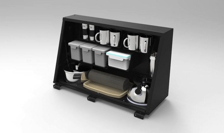 Kitchen Kitting for Cupboard (includes cupboard) Accessories Alu