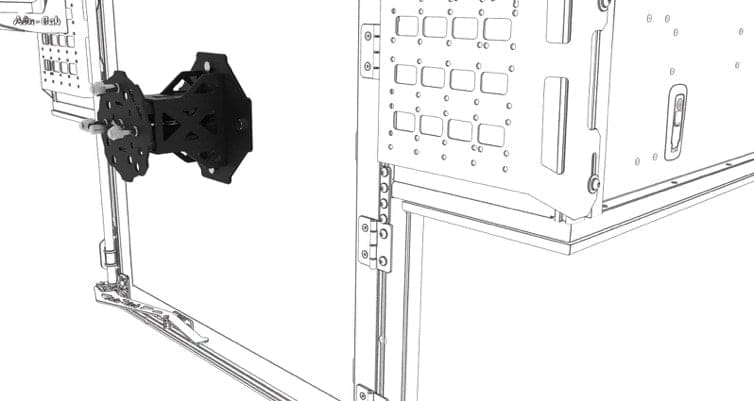 Canopy Camper Spare Wheel Bracket - Accessories - Alu-Cab - South Africa