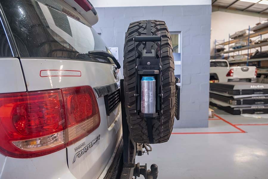 Can Crusher spare wheel mount AluCab Global